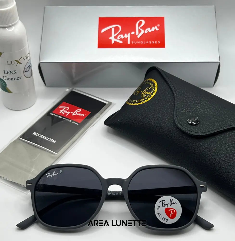 Lunettes RAYBAN POLARISÉ GRIS RB-1077 Boîte de marque