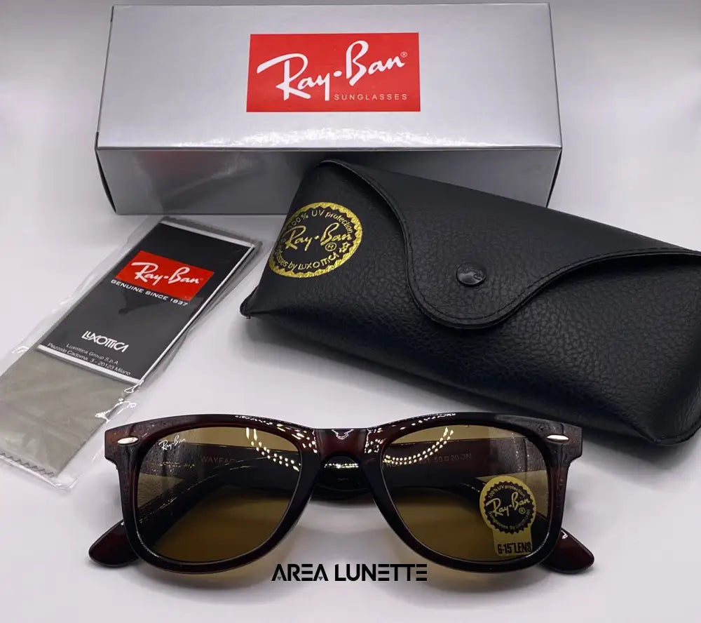 Lunettes RAYBAN WAYFARER MARRON RB-1002 Boîte de marque