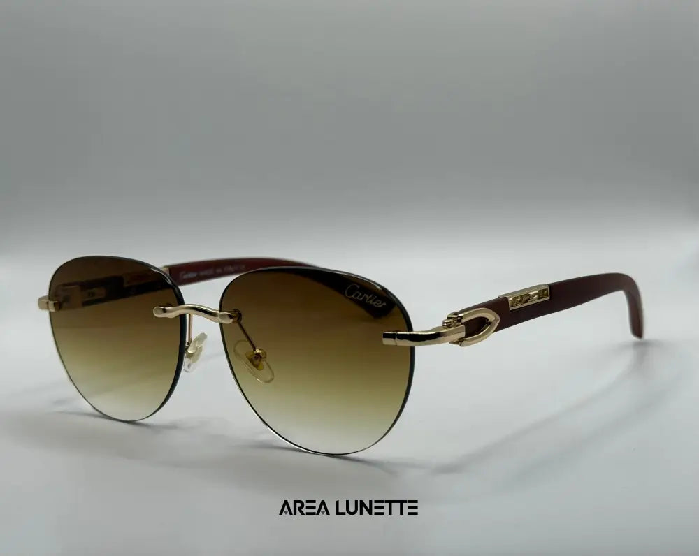 Lunettes CARTIER MARRON CR-1110 Packaging normale