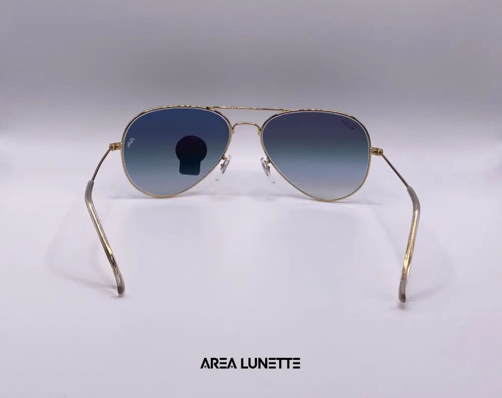 Lunettes RAYBAN AVIATOR BLEU & DORÉ RB-1052