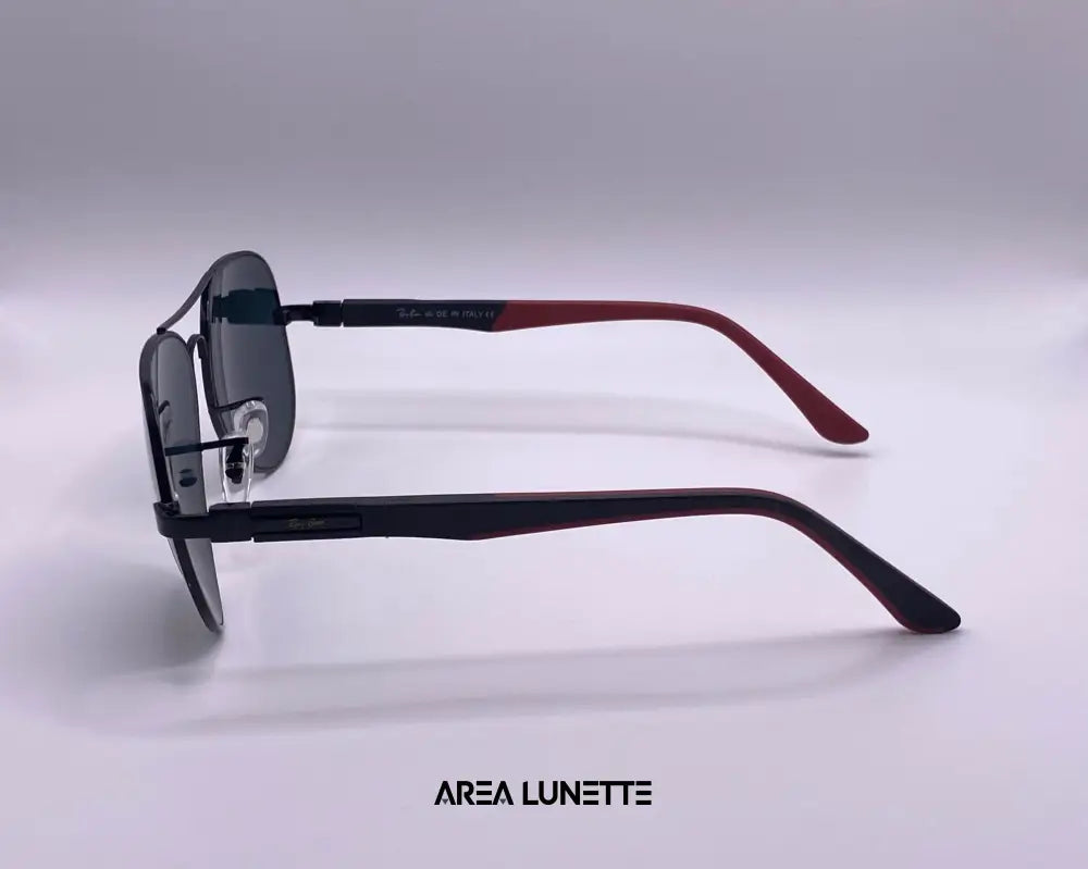 Lunettes RAYBAN AVIATOR NOIR & ROUGE RB-1057