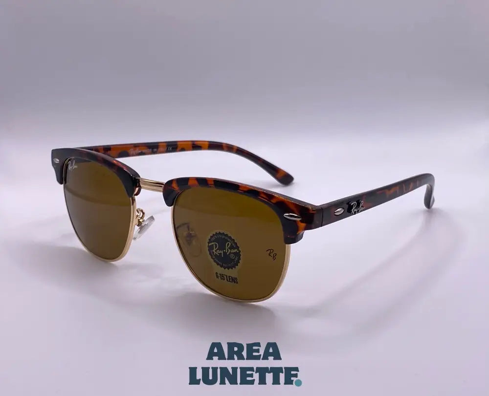 Lunettes RAYBAN CLUBMASTER MARRON RB-1004 Packaging normale