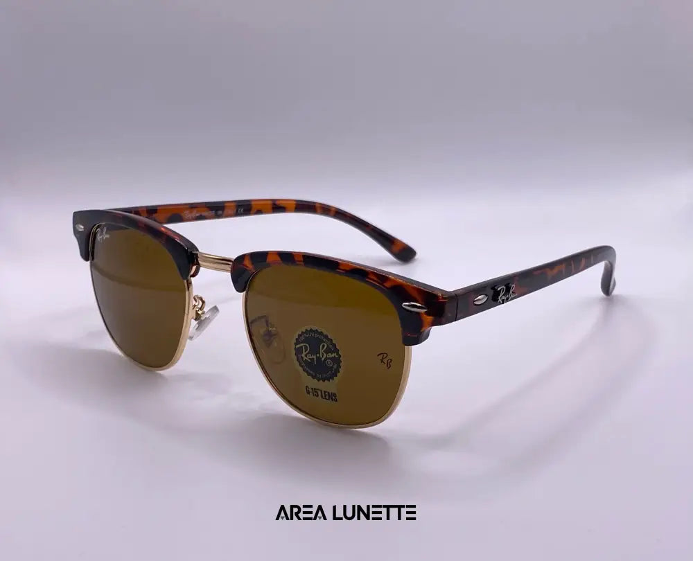 Lunettes RAYBAN CLUBMASTER MARRON RB-1004 Packaging normale