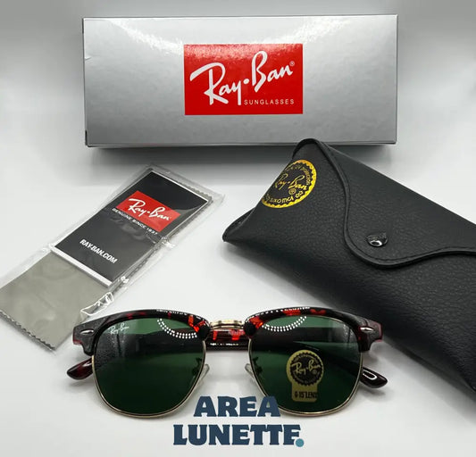 Lunettes RAYBAN CLUBMASTER VERT RB-1005 Boîte de marque